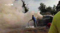 حادثه قبل از تمرین؛ خودرو گلر داماش آتش گرفت!