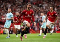 منچستریونایتد 3-2 برنلی؛ جنون در تئاتر رویاها با گل لحظه آخری برونو