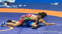 ببیند؛ شکست عجیب یونس امامی مقابل کشتی‌گیر ژاپنی