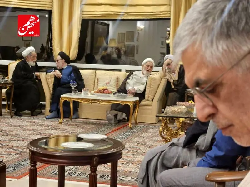دیدار سیاسیون در منزل کرباسچی