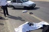 برخورد مرگبار یک خودور با چوپان
