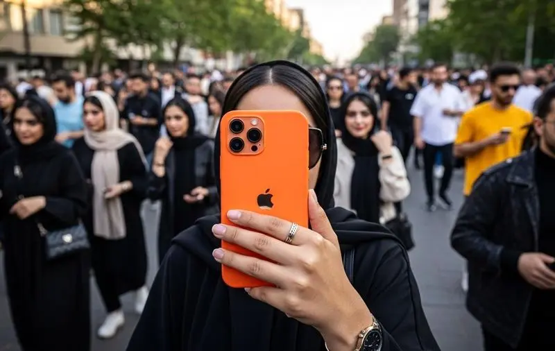 گوشی موبایل  آیفون نارنجی