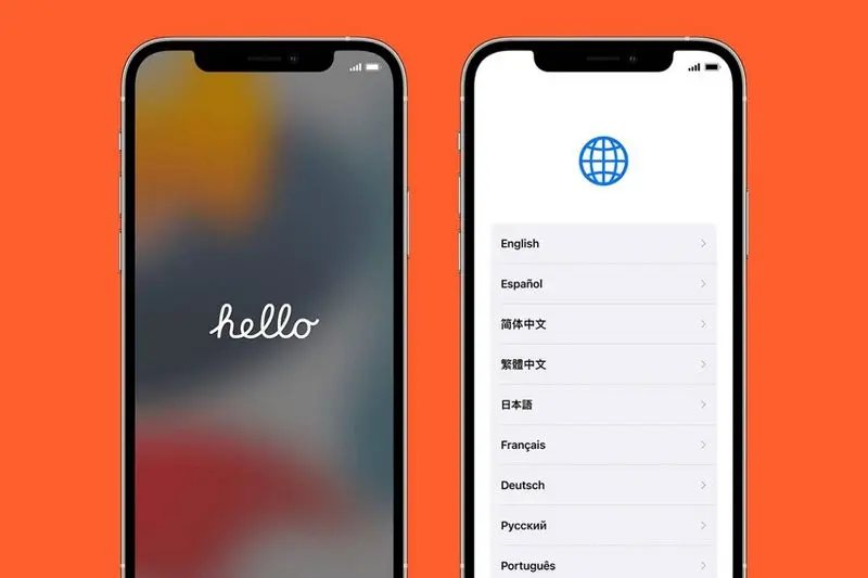 iphone hello screen
