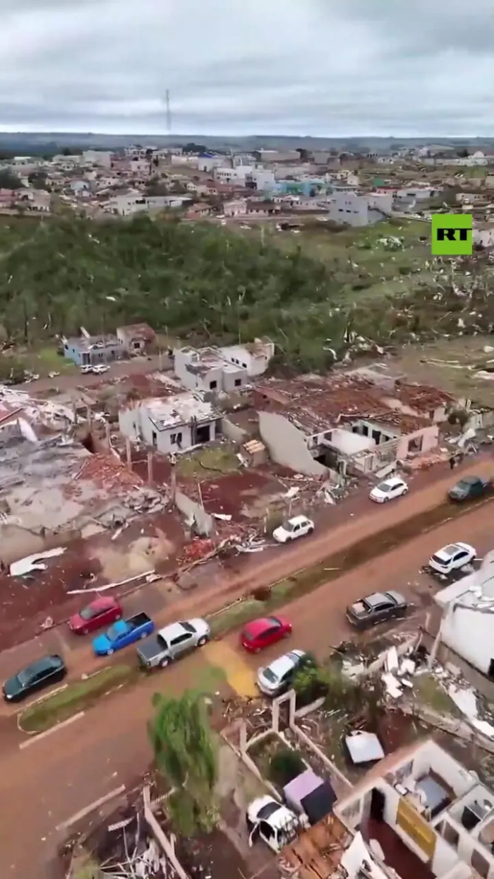 گردباد عظیم در برزیل با 6 کشته و 600 زخمی