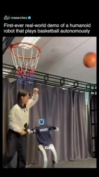 رباتی که بسکتبال بازی می‌کند