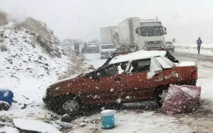 افزایش 4درصدی فوتی‌های تصادف در زمستان