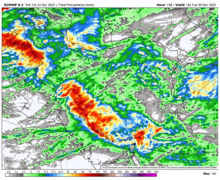ورود سامانه بارشی جدید به کشور از امشب؛ بارش برف و باران در این استان ها