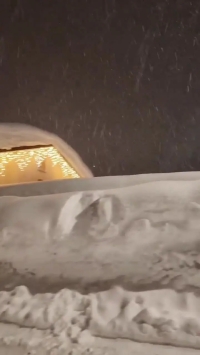 بارش 1.5 متر برف در استان کونئو ایتالیا