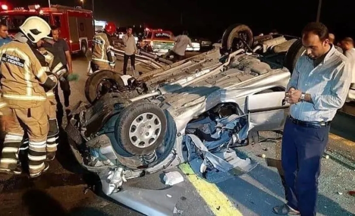 تصادف مرگبار پژو 206 در جاده دماوند، 4 کشته و یک مصدوم