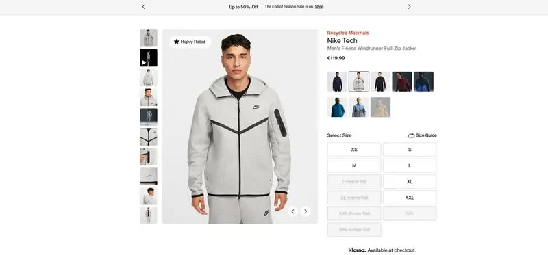 لباس نایک تک