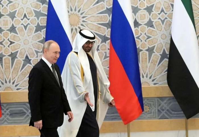 دیدار رییس‌جمهور روسیه و رییس امارات