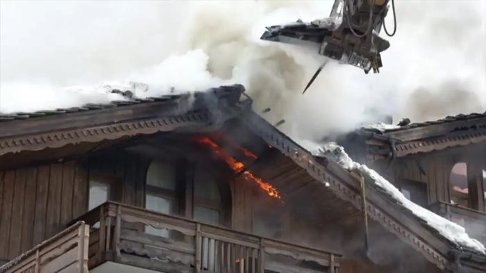 آتش‌سوزی گسترده در هتل لوکس آلپ