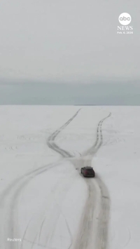 افتتاح نخستین جاده یخی زمستانی در استونی