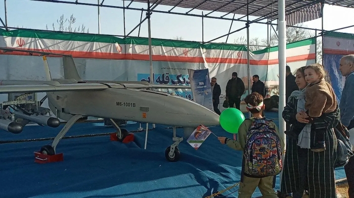نمایش پهپادهای ایرانی در راهپیمایی 22 بهمن