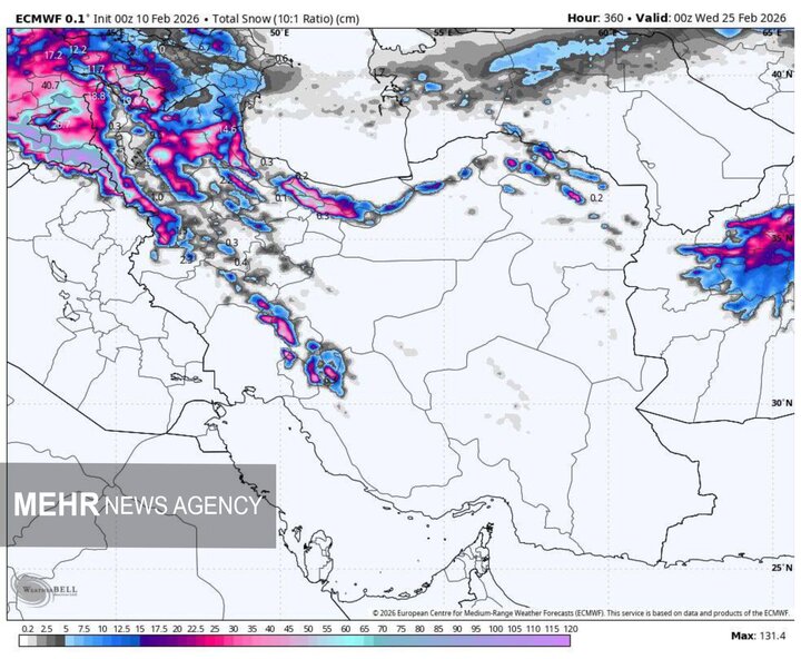 ورود سامانه بارشی جدید به کشور از شنبه؛ بارش برف و باران در 19 استان