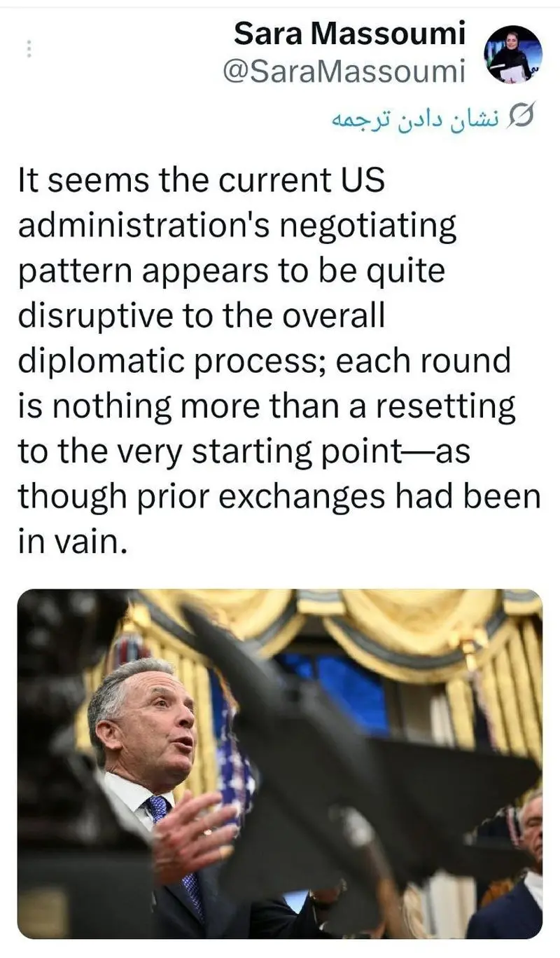 توییتی درباره مذاکرات