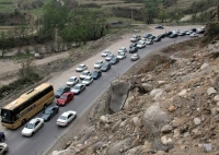 ترافیک در جاده چالوس و هراز سنگین است