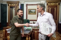تصاویری از دیدار زلنسکی با مدیرعامل پالانتیر