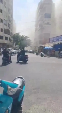 ویدئو؛ حمله اسراییل به ضاحیه بیروت