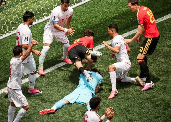 چشمک به ایران، بلژیک 10 نفره شد/ گزارش زنده: ایران 0 - بلژیک 0