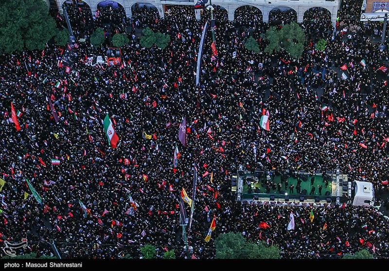 مراسم تشییع پیکر مطهر آقای شهید ایران - مشهد