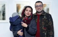 عکس شاد سپند امیرسلیمانی در کنار پسرش
