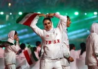 مینا پناهی چهره اصلی کاروان ایران در افتتاحیه/ دختر ایران در جهان ویرال شد! (عکس)