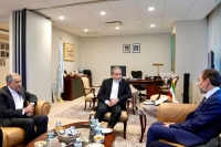 دیدار رییس گروه ریش‌سفیدان بین‌المللی با عراقچی